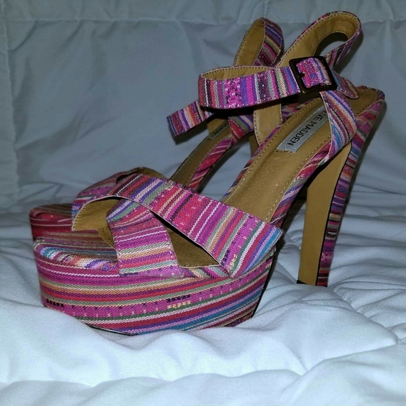 Steve Madden Shoes - Steve Madden Platform Heels P-Raimi Size 8.5